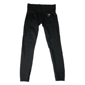 Gymshark Women’s Black Dark Gray Leggings Size Small